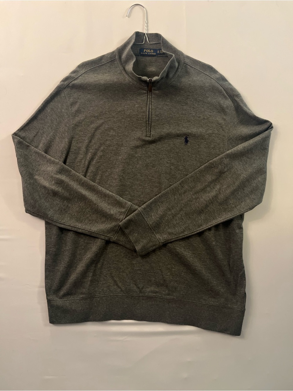 Ralph Lauren Men’s Dark Gray Half-Zip Sweater